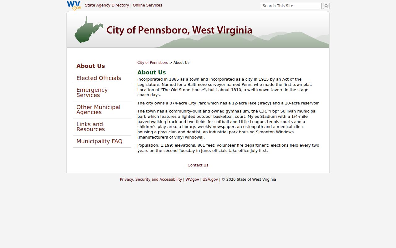 Pennsboro property records official town plat and incorporation history